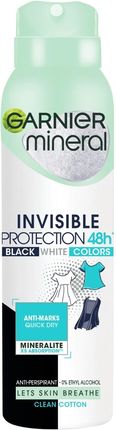 GARNIER Invisible Protection 48H Clean Cotton Antiperspirant 150ML 