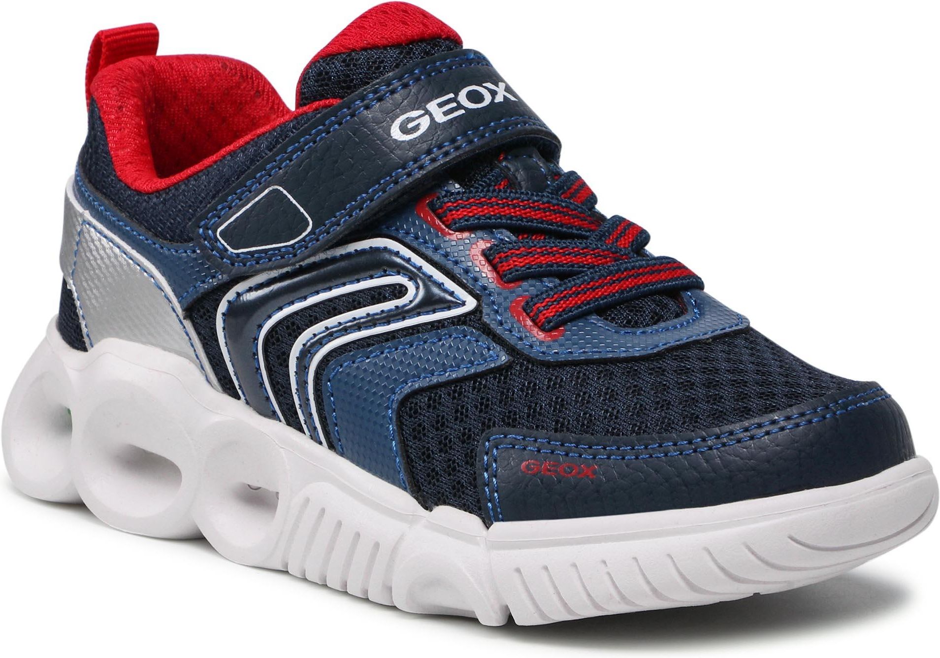 Sneakersy GEOX - J Wroom B. B J25GAB 014BU C0735 S Navy/Red - Ceny I ...