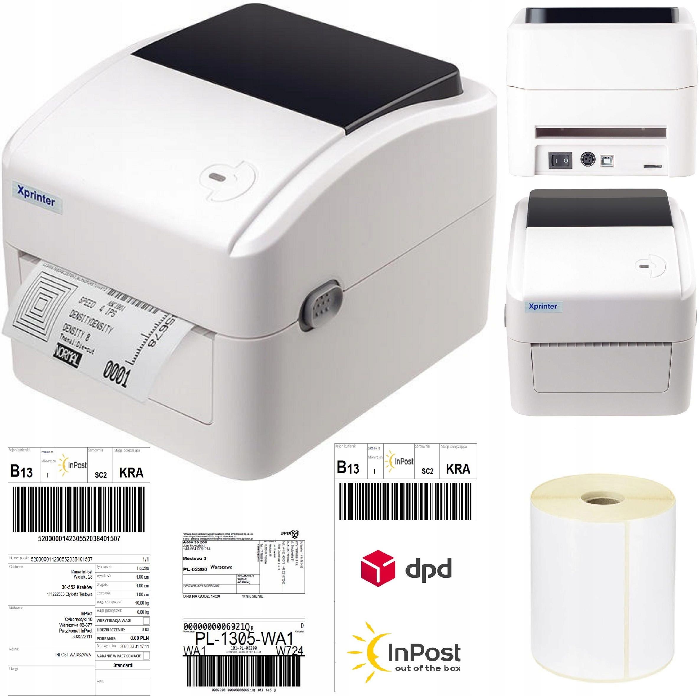 Drukarka etykiet InPost Xprinter XP-420B + PAPIER - Opinie i ceny na ...