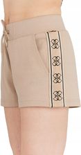 Zdjęcie Guess Beżowe szorty damskie z lampasami w logo M - Warszawa
