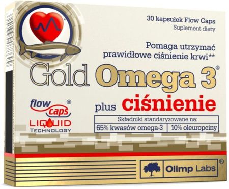 Olimp Gold Omega 3 plus ciśnienie, 30 kapsułek