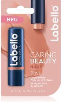Labello Caring Beauty Tonujący Balsam Do Ust Odcień Nude 5,5 Ml