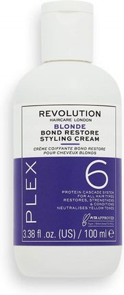 Revolution Haircare Plex 6 Blonde Bond Restore Styling Cream Krem Stylizujący Do Włosów Blond , 100Ml 