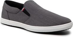 Tommy Hilfiger Półbuty Essential Slip On Chambray Vulc FM0FM03994 Szary