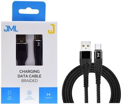 Zdjęcie Kabel USB JML CD-107 USB C 2A 0,25 m czarny - Chrzanów