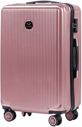 Średnia walizka KEMER WINGS PC565 M Różowa