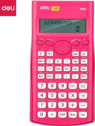 Kalkulator Deli KALKULATOR NAUKOWY DELI 1710A 12-CYFROWY RÓŻOWY