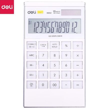 Kalkulator Deli KALKULATOR DELI M01211 BIAŁY
