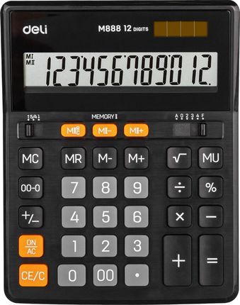Kalkulator Deli KALKULATOR DELI M888 BIUROWY CZARNY