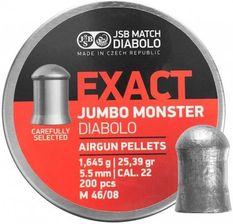 Zdjęcie Jsb Śrut Exact Jumbo Monster Kal. 5,52Mm 200Szt. - Sandomierz