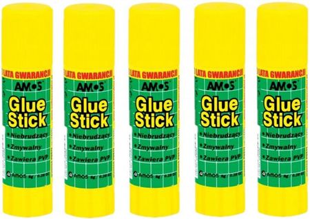Amos Zestaw 5X Klej Glue Stick 8G