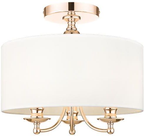 Cosmolight Plafon ABU DHABI 3xE14 biały/złoty C03480AUWH