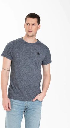 Pitbull T-shirt Small Logo Custom Fit Czarny Melanż