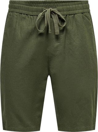 ONLY & SONS Bermudy w kolorze oliwkowym