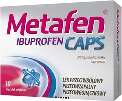 Zdjęcie Metafen Ibuprofen Caps 10 kaps. - Terespol