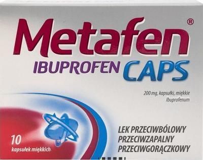 Polpharma Metafen Ibuprofen Caps 10 kaps.