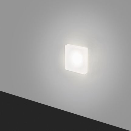Elkim Lighting Zofia Drat-Szymkowiak Elkim oczko ścienne schodowe LED Lesel 008 XL 1W 94lm 3000K białe IP44/20 (100802109)