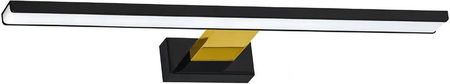 Lumes Kinkiet nad lustro czarny + złoty N014Cortina 13,8W 60x11,5x4 cm (E22591ML7885ML7885)