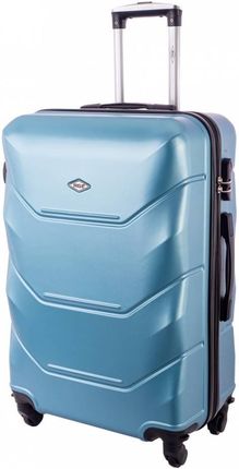 Duża walizka KEMER RGL 720 L Metaliczny niebieski