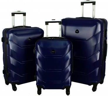 Zestaw 3 walizek PELLUCCI RGL 720 Granatowy