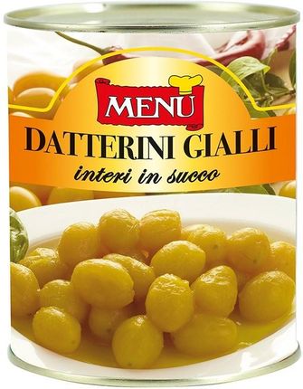 Menu Datterini Gialli Żółte pomidorki koktajlowe w całości w soku pomidorowym 800g