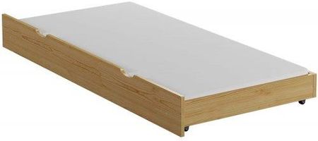 Drewniana Szuflada Z Funkcją Spania Do Łóżka 160X80Cm Kolor Sosna