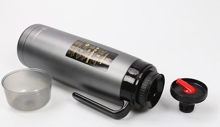TERMOLAR - Termo R-EVOLUTION 1L con Pico Cebador para Mate y Asa | Termo Acero Inoxidable 304 | Retención Térmica 20H Calor / 36H Frío | Botella Aislante de Viaje Premium para