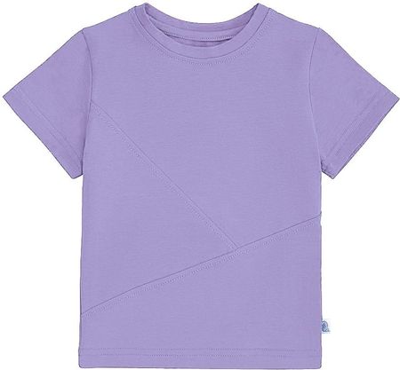 T-shirt z przeszyciami fioletowy