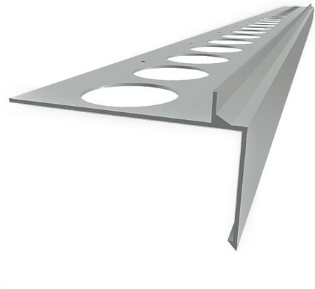 Emaga Profil Aluminiowy Balkonowy Prosty Priamy 2,5M Szary RAL7035 