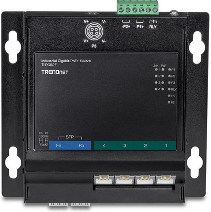 Trendnet Ti-Pg62F - Gigabit Ethernet (10/100/1000) Full Duplex Power Over (Poe) Wall Mountable (TIPG62F)