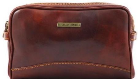 Tuscany Leather Igor Skórzana Kosmetyczka Kolor Brązowy Tl140850