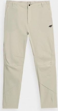 Męskie spodnie trekkingowe 4F H4L22 SPMTR060 beżowy 83S XXL
