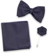 Zdjęcie Komplet mucha, poszetka i szpilka - Wiślica