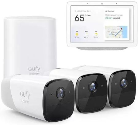 Zestaw 3-kamer Eufy eufyCam 2 PRO 2K + Google Nest Hub (2. Generation)