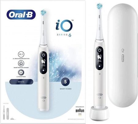Oral−B IOG41A61KWT WHITE Szczoteczka elektryczna Oral-B IO6 White - Opinie i ceny na