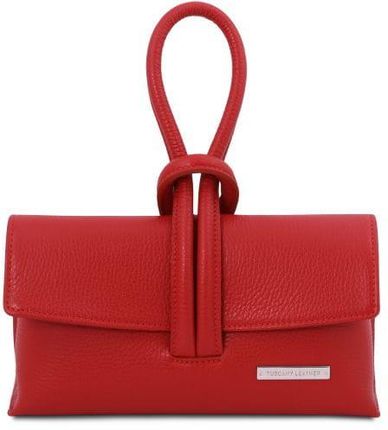 Tuscany Leather TL Bag - skórzana kopertówka, kolor czerwony TL141990
