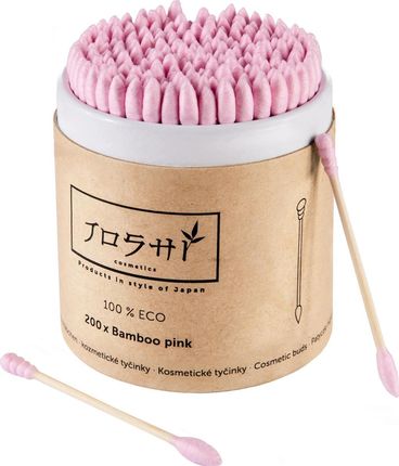 Joshi Cosmetics Różowe Bambusowe Patyczki Kosmetyczne Joshi 200 Szt
