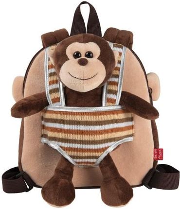 Perletti Toys Plecak Dziecięcy Z Misiem 2 W 1 Monkey