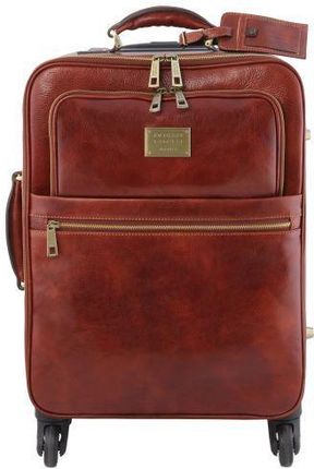 Tuscany Leather TL Voyager - skórzana walizka podróżna na 4 kółkach , kolor brązowy TL141911