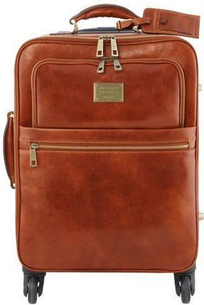 Tuscany Leather TL Voyager - skórzana walizka podróżna na 4 kółkach , kolor miodowy TL141911