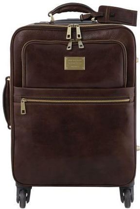 Tuscany Leather TL Voyager - skórzana walizka podróżna na 4 kółkach , kolor ciemny brąz TL141911