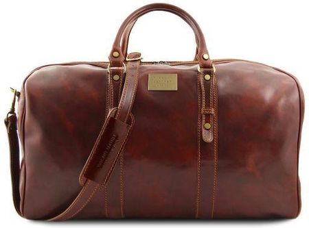 Tuscany Leather Francoforte - ekskluzywna weekendowa skórzana torba podróżna - rozmiar L , kolor brązowy FC140860