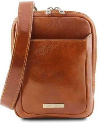 Tuscany Leather Mark - skórzana torba na ramię , kolor miodowy TL141914