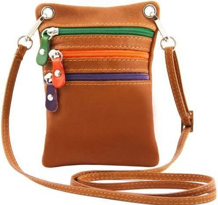 Tuscany Leather TL Bag - mała torba na ramię z miękkiej skóry , kolor cognac TL141094