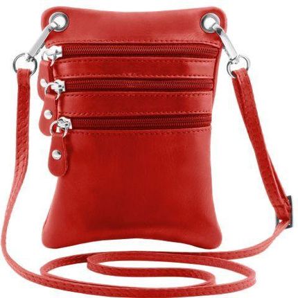 Tuscany Leather TL Bag - mała torba na ramię wykonana z miękkiej skóry , kolor czerwony TL141368