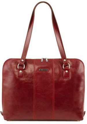 Tuscany Leather Rovenna - ekskluzywna torba biznesowa dla kobiet , kolor czerwony TL141795