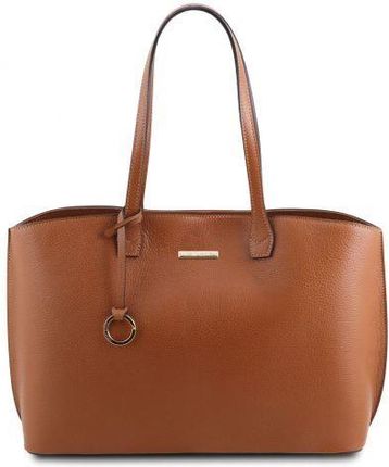 Tuscany Leather TL Bag - duża torba z miekkiej skóry , kolor cognac TL141828