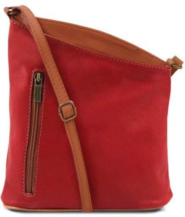 Tuscany Leather TL Bag - mała torba na ramię z miękkiej skóry - unisex, kolor czerwony TL141111