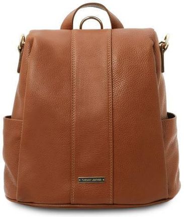 Tuscany Leather bag - plecak z miękkiej skóry, kolor cognac TL142138
