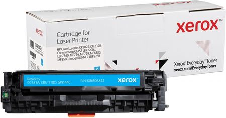 Xerox Cyan Toner Cartridge equivalent to HP 304A for use in Color LaserJet CP2025 CM2320 Canon LBP7200c LBP7660 MF726 MF729 (CC531A) (006R03822)
